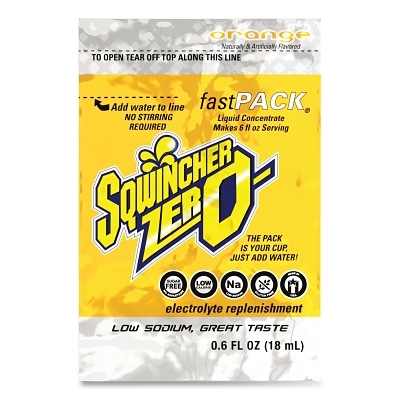 6OZ FASTPACK ORANGE ZERO4PKS/200CS